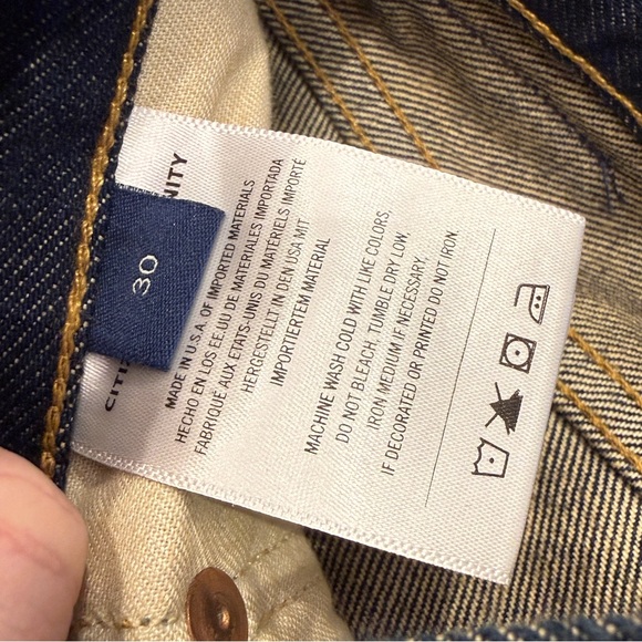 Citizens of Humanity Miro Dark Wash Barrel Leg Jeans - Picture 7 of 8